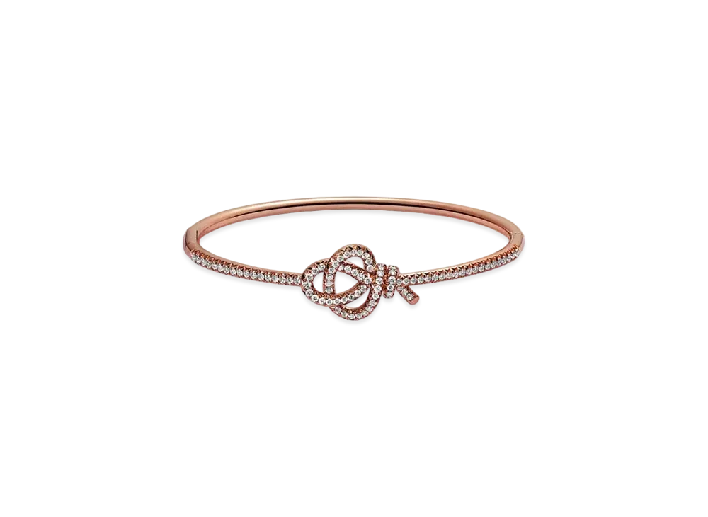 Tiffany & Co. Tiffany Keys Woven Keys Hinged Bracelet "Rose Gold/Diamond"