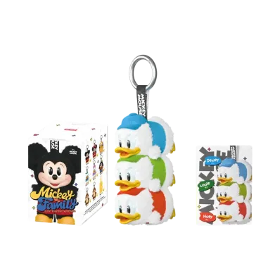 POP MART DISNEY Mickey Family Cute Together Series Plush Keychain Huey, Dewey, and Louie (Secret)