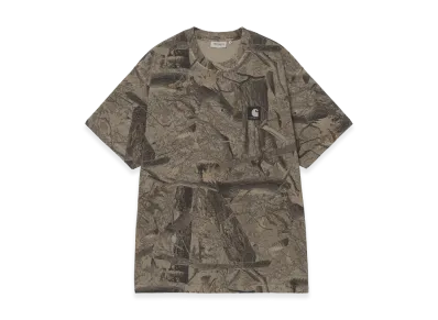 Carhartt WIP S/S Feather Tree T-Shirt "Camo Feather Tree/Khaki/Shungite/Garment Dyed"