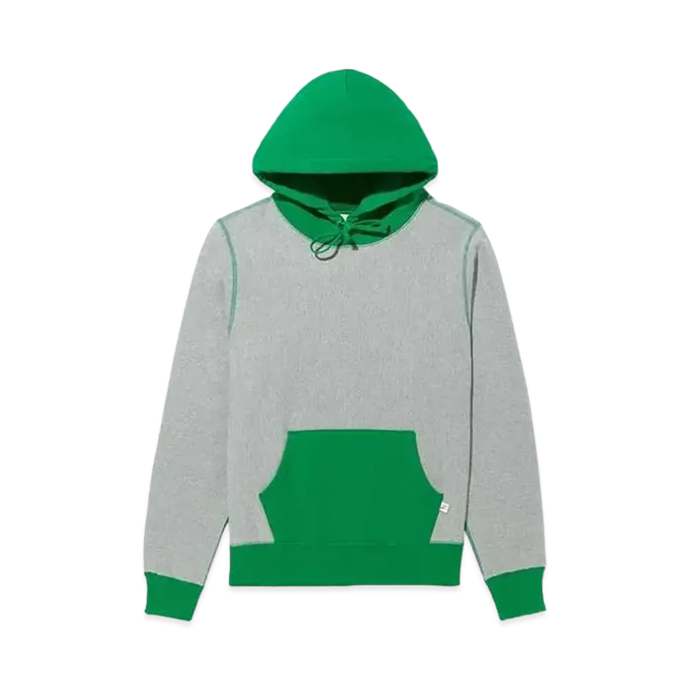 Noah Color Block Hoodie #1 "Heather Grey & Kelly Green"