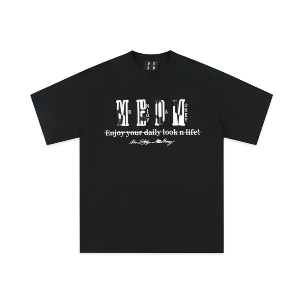 MR. ENJOY DA MONEY Broken Pattipure Short Sleeve "Black"