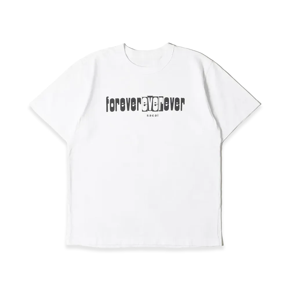 sacai Forever ever ever S/S T-Shirt "White"