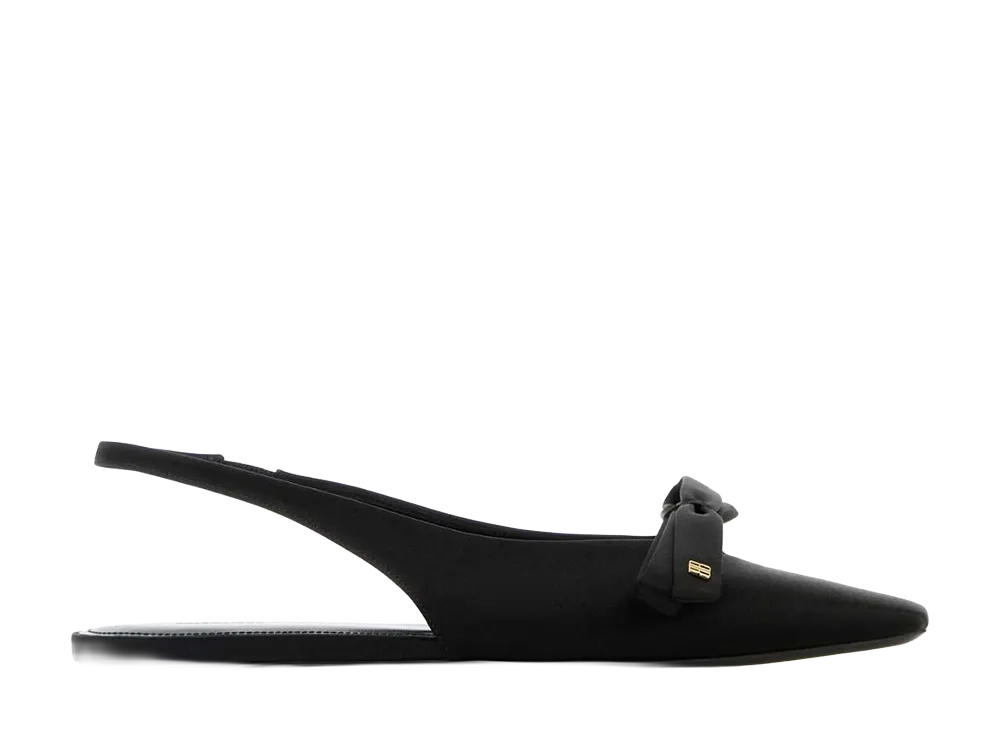 BALENCIAGA Women's Nano Bow Sling Slingback "Black"