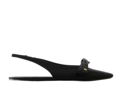 BALENCIAGA Women's Nano Bow Sling Slingback "Black"