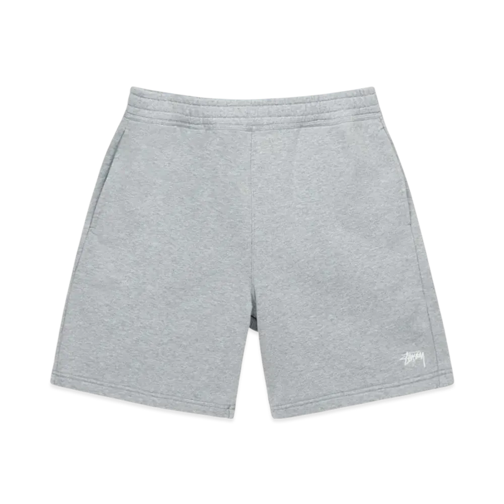 Stussy Overdyed Stock Logo Shorts "Grey Heather"
