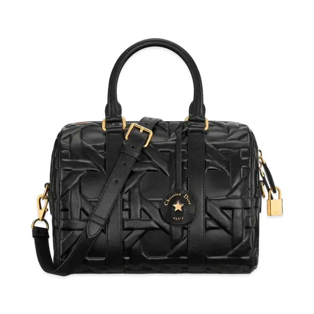 Dior Groove 25 Bag Graphic Cannage Calfskin "Black"