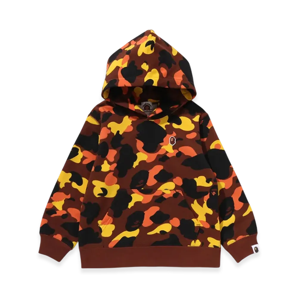 A BATHING APE 1st Camo One Point Pullover Hoodie "Orange"