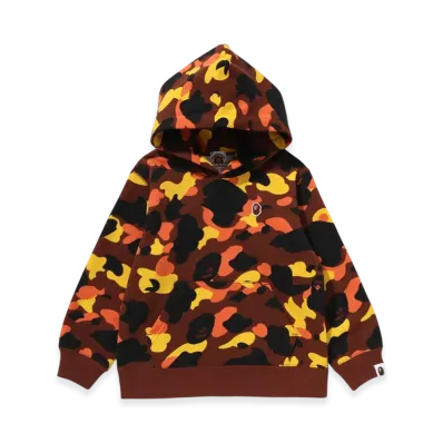 A BATHING APE 1st Camo One Point Pullover Hoodie "Orange"