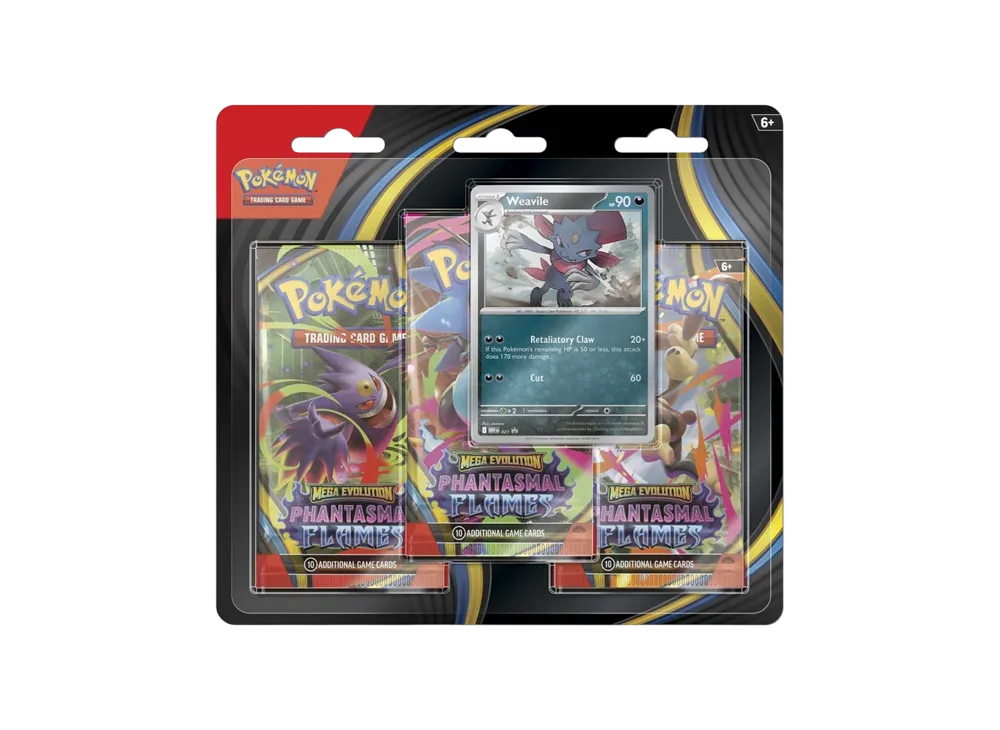 ポケモンカードゲームMEGA(英語版)メガエボリューション「ファンタズマル フレイムス 3ブースターパック & マニューラ プロモカード」