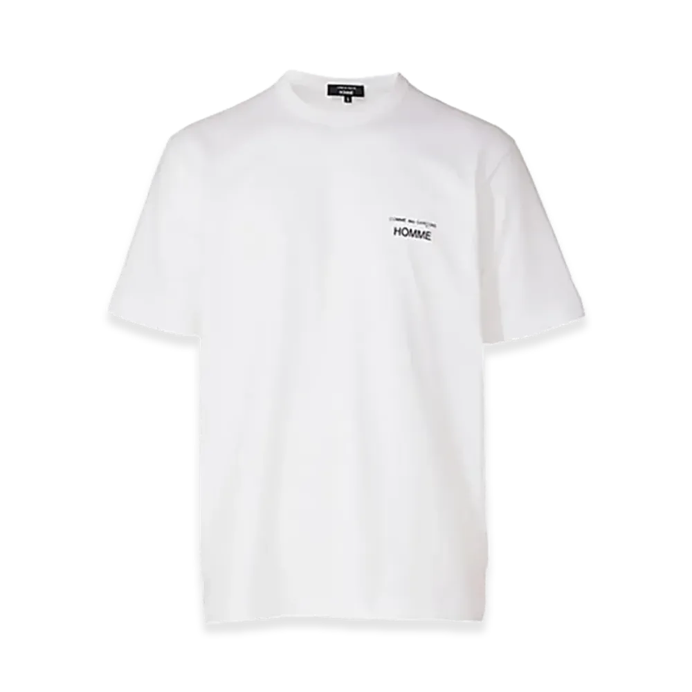 COMME des GARCONS HOMME Cotton Jersey Garment Print T-Shirt "White"