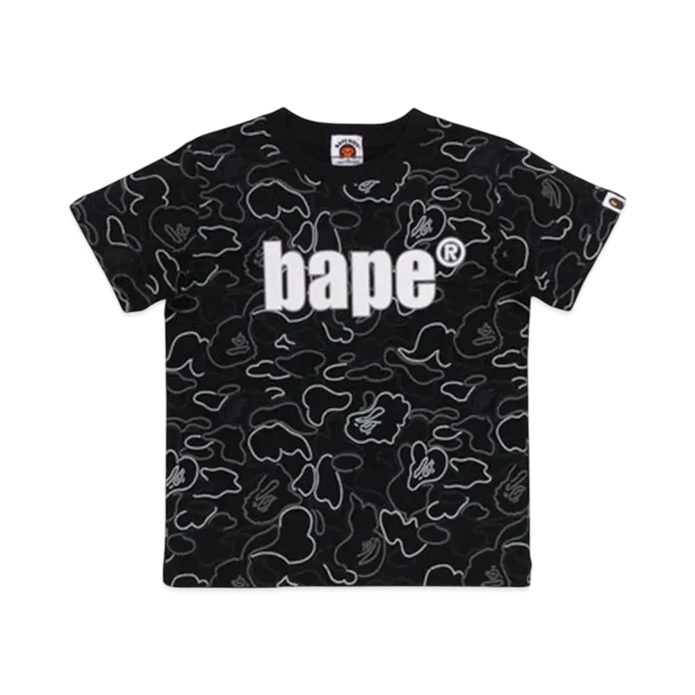 A BATHING APE Neon Camo Bape Tee "Black"