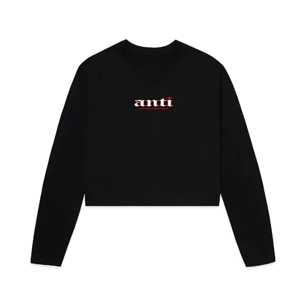ANTI SOCIAL SOCIAL CLUB You Don't Know Me Women's Crop LS Tee "Black"