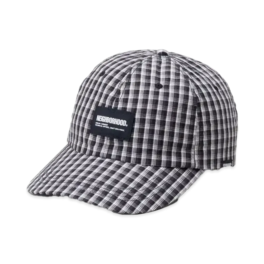 NEIGHBORHOOD Gingham Hombre Check Dad Cap "Black"