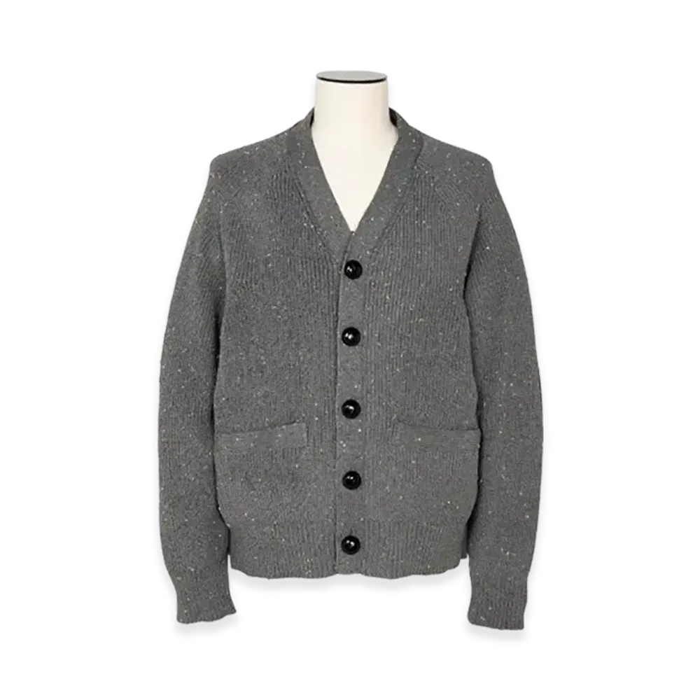 sacai Nep Yarn Knit Cardigan "Gray"