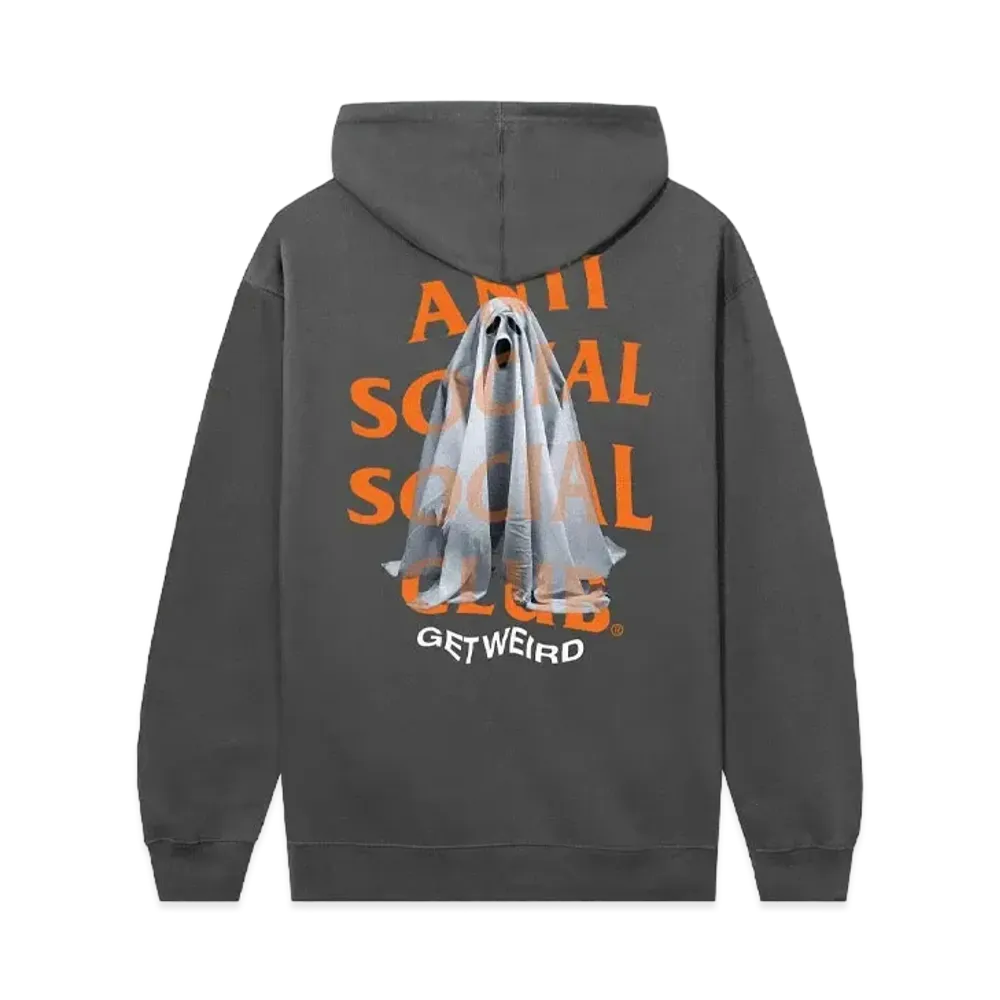 ANTI SOCIAL SOCIAL CLUB Get Weird Ghost Hoodie "Charcoal"