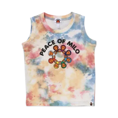 A BATHING APE Baby Milo Tie Dye Tank Top "Blue"