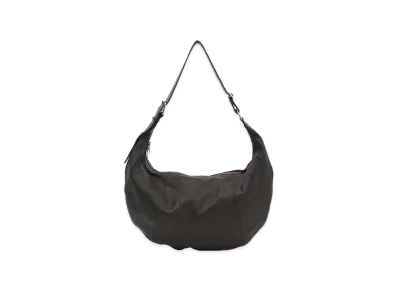 YOKE Calf Leather Shoulder Bag "Dark Brown"