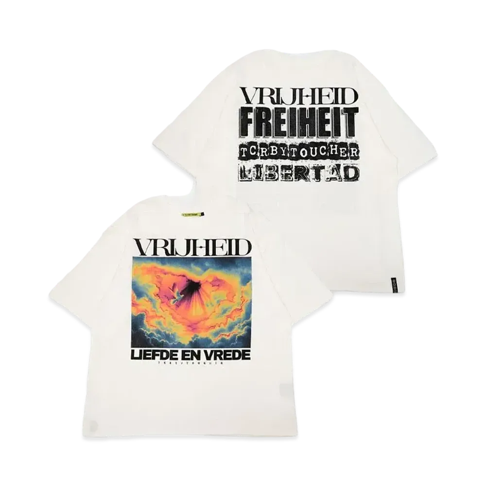T.C.R BY TOUCHER T.C.R VRIJHEID S/S TEE "WHITE"