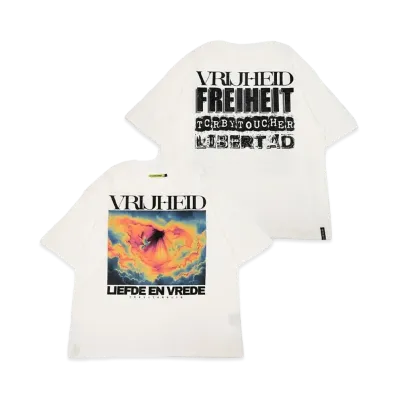 T.C.R BY TOUCHER T.C.R VRIJHEID S/S TEE "WHITE"