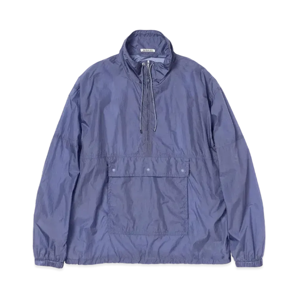 AURALEE Washed Super Light Airy Nylon Anorak "Light Purple"
