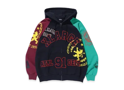 XLARGE Multi Zip Hooded Sweatshirt "Multi"