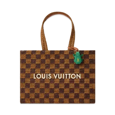 Louis Vuitton Shopper Tote MM "Natural Rust"