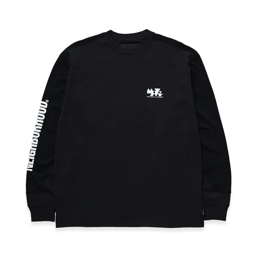 NEIGHBORHOOD Map . Crewneck LS-1 "Black"