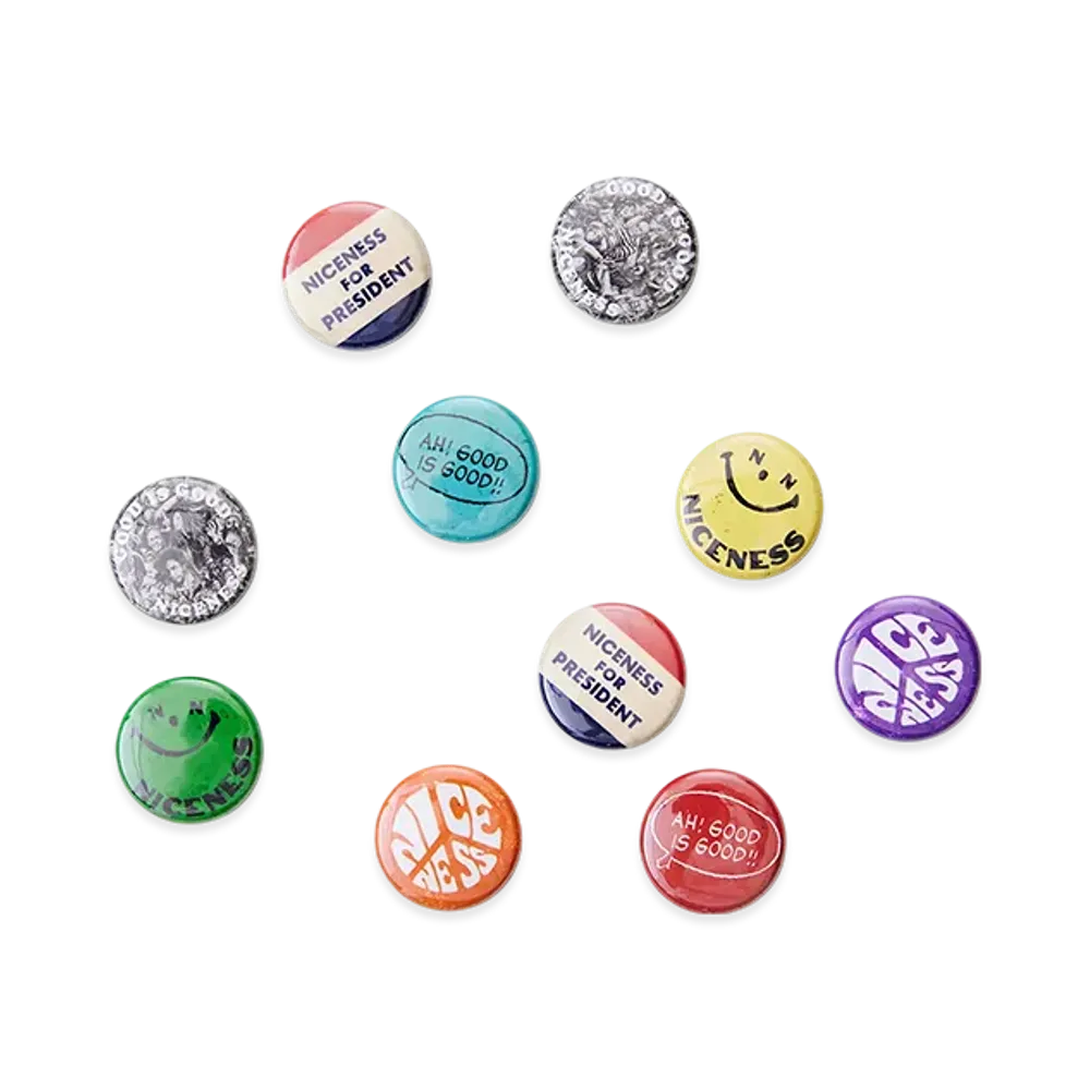 NICENESS Birthday NN Pin Badges "Multi"