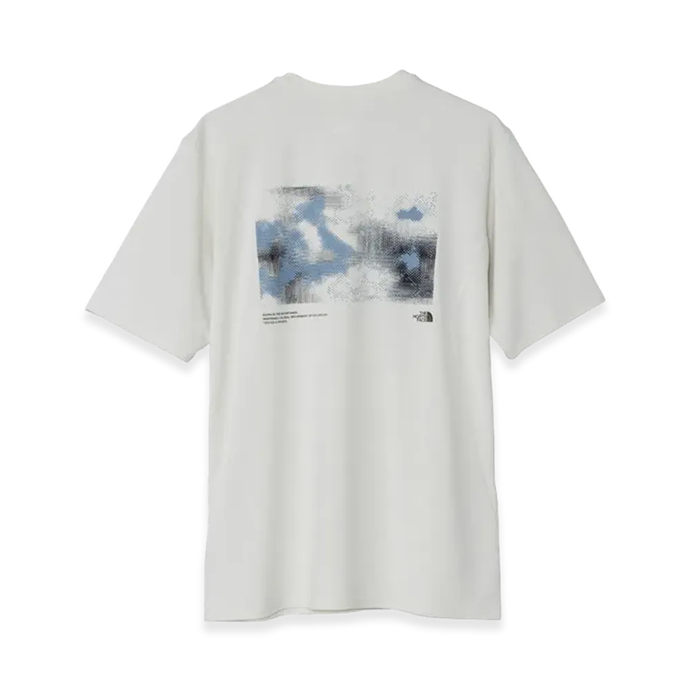 The North Face Short Sleeve GTD Melange Graphic Crew "Greyish White"