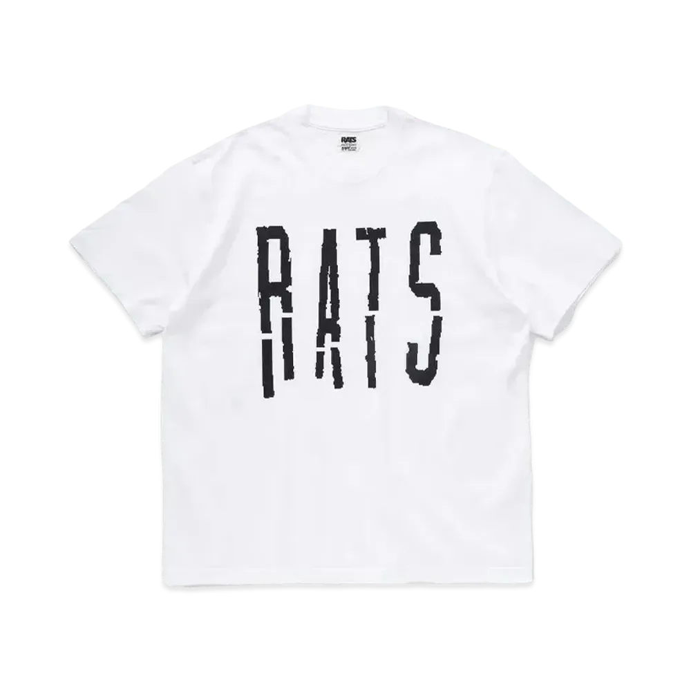 RATS BROKEN TEE "WHITE"