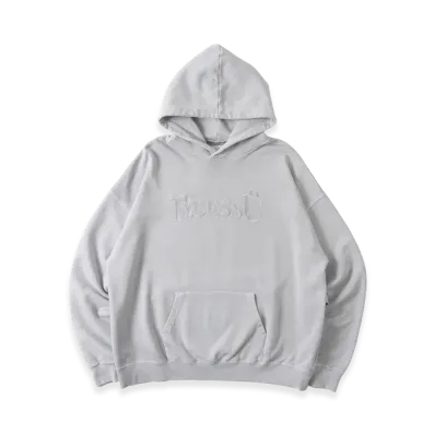 BLESS U Pigment Logo Hoodie "Gray"