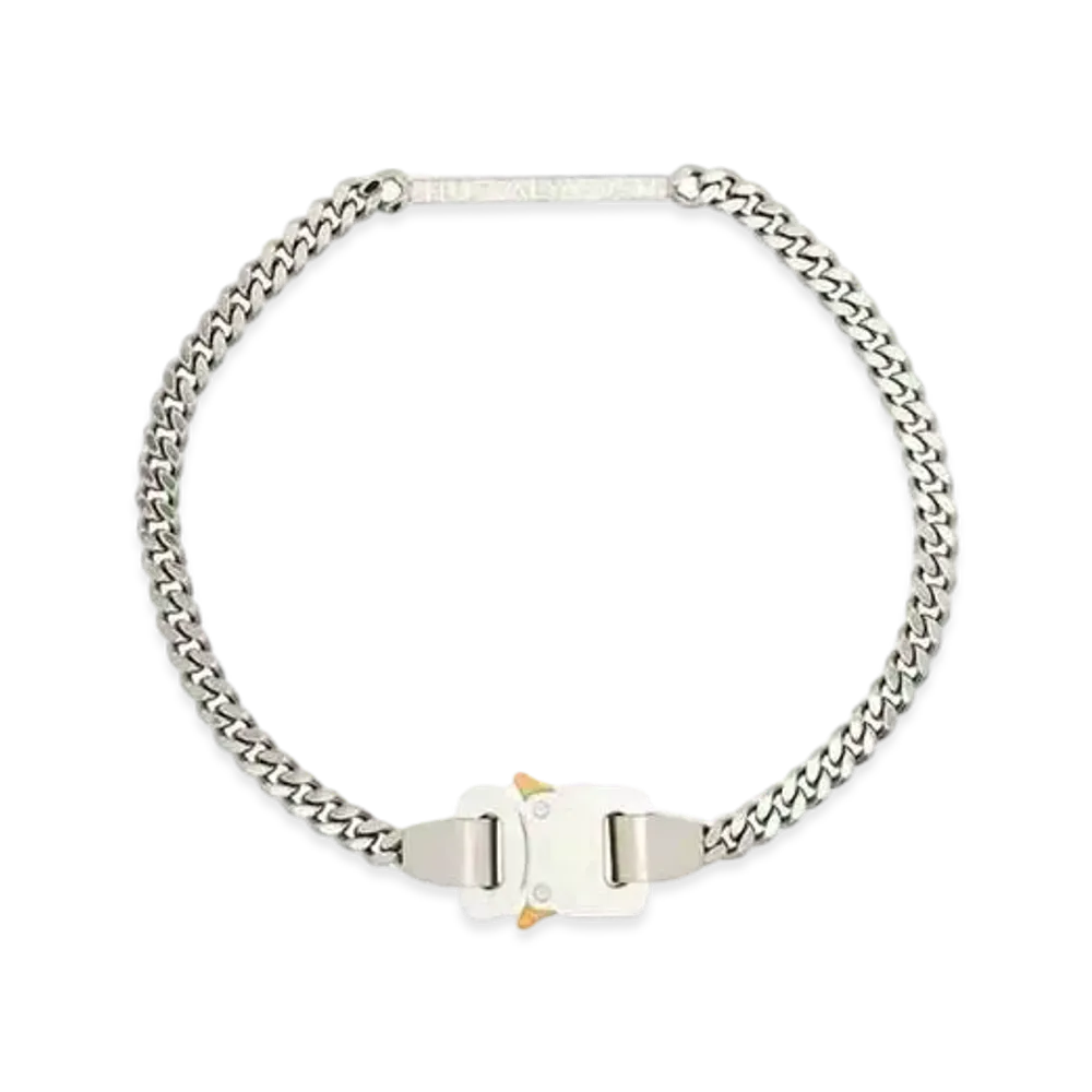 1017 ALYX 9SM Buckled Chain-Link Necklace "Silver "