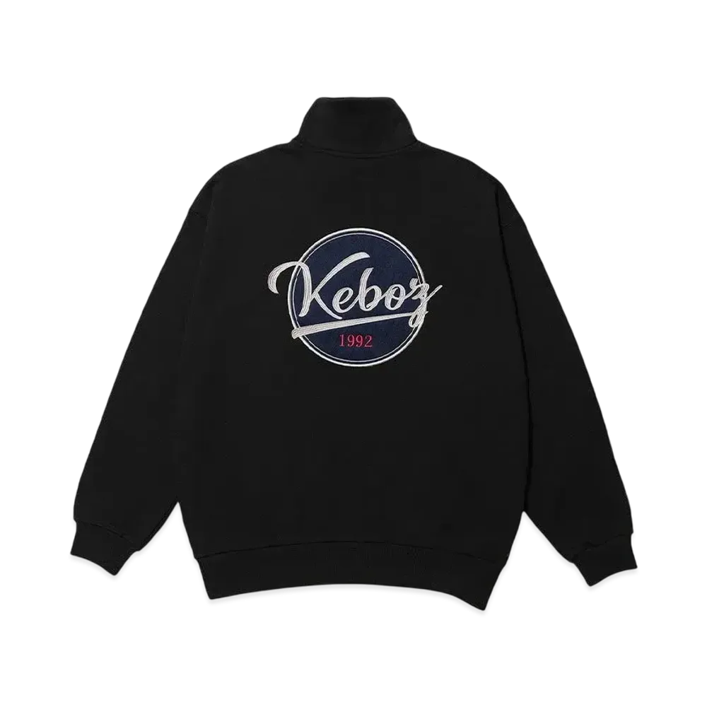 KEBOZ Bb Logo Half Zip Sweat Pullover "Black"