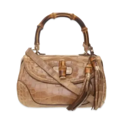 GUCCI Crocodile Bamboo "Brown"