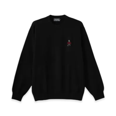 HYSTERIC GLAMOUR Vixen Girl Embroidery Sweater "Black"