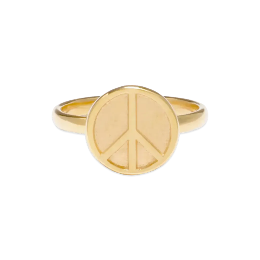 NEEDLES Ring Peace Plate "Gold"