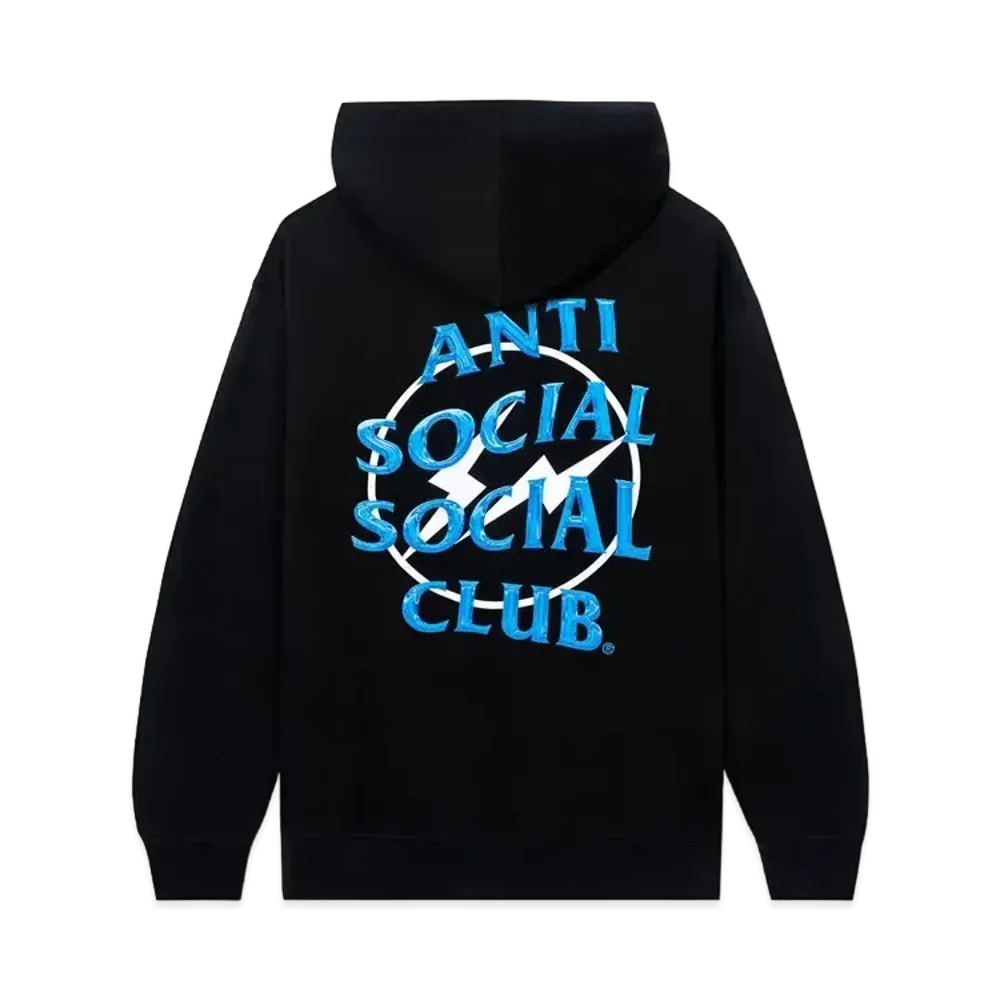 ANTI SOCIAL SOCIAL CLUB x FRAGMENT Precious Petals Black Hoodie "Blue"