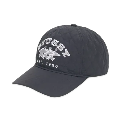 Stussy Quilted Surfwalk Snapback Cap "Black"