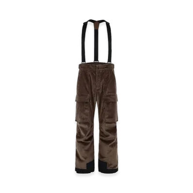 MONCLER Corduroy Padded Ski Overalls "Brown"