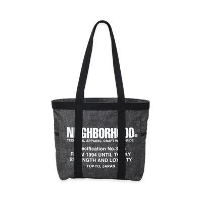 NEIGHBORHOOD Denim Tote Bag-M "Black"