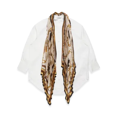Acne Studios Layered Shirt Dress "White Gold"