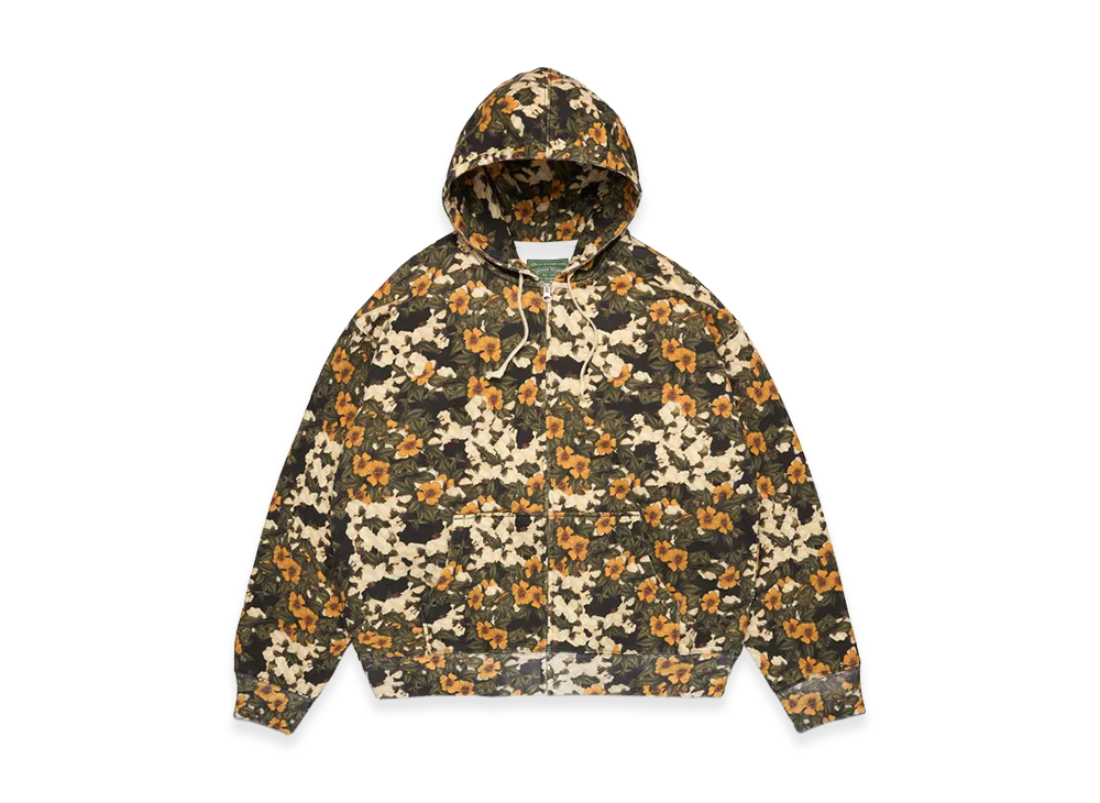DENIM TEARS Libertas Floral Print Zip Hoodie "Multi"