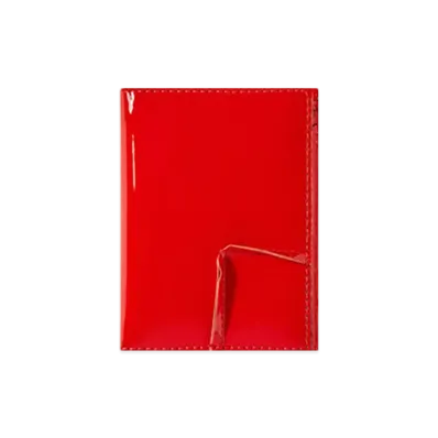 COMME des GARCONS Wallet Reversed Hem "Red"