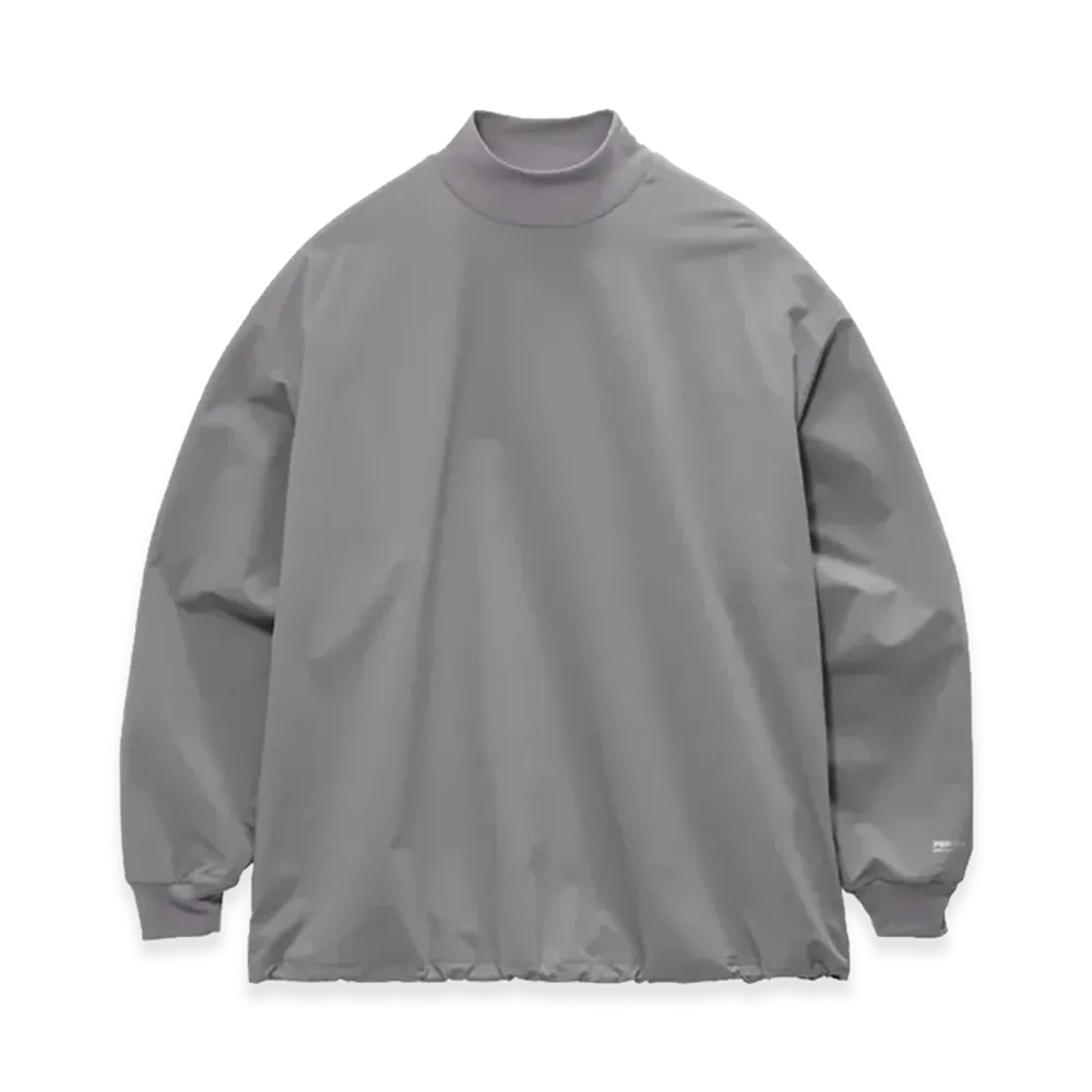 Graphpaper Pertex Equilibrium L/S Mock Neck Pullover "Stone Gray"