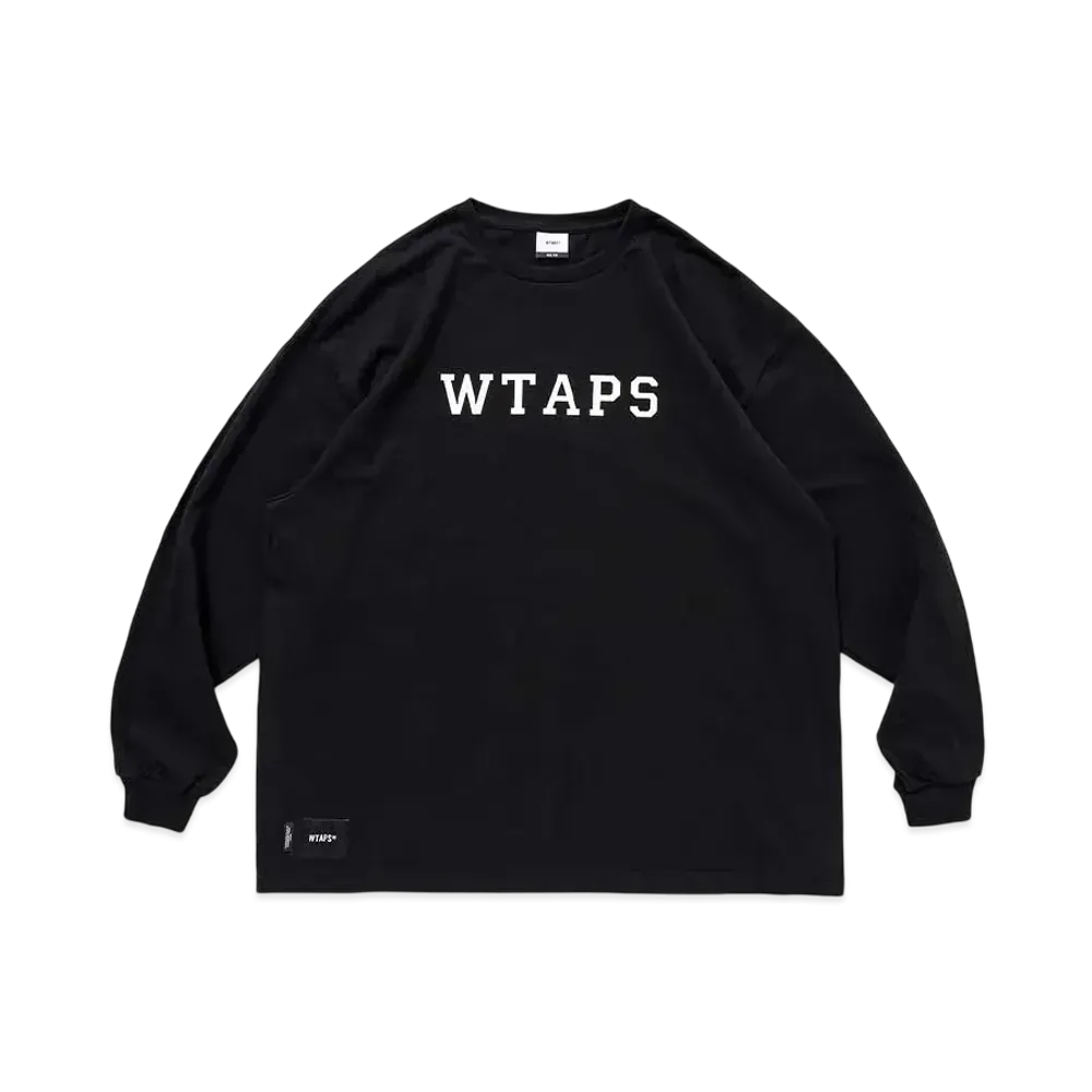 WTAPS College / LS / Cotton "Black"