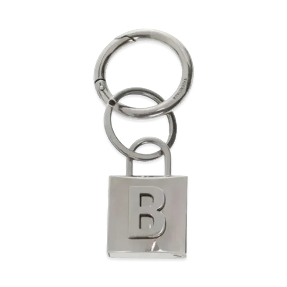 BALENCIAGA Metal Key Holder "Silver"