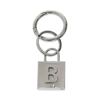 BALENCIAGA Metal Key Holder "Silver"