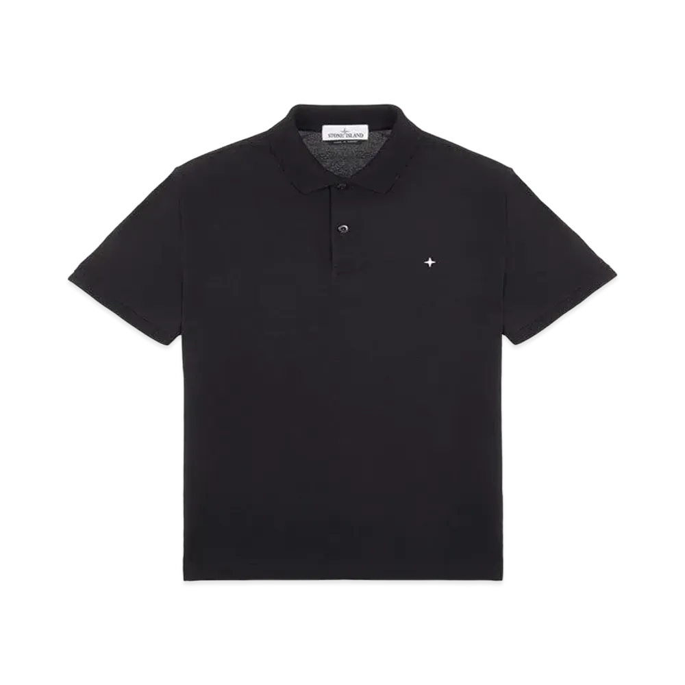 Stone Island 21717 STRETCH COTTON PIQUE_SLIM FIT "Black"