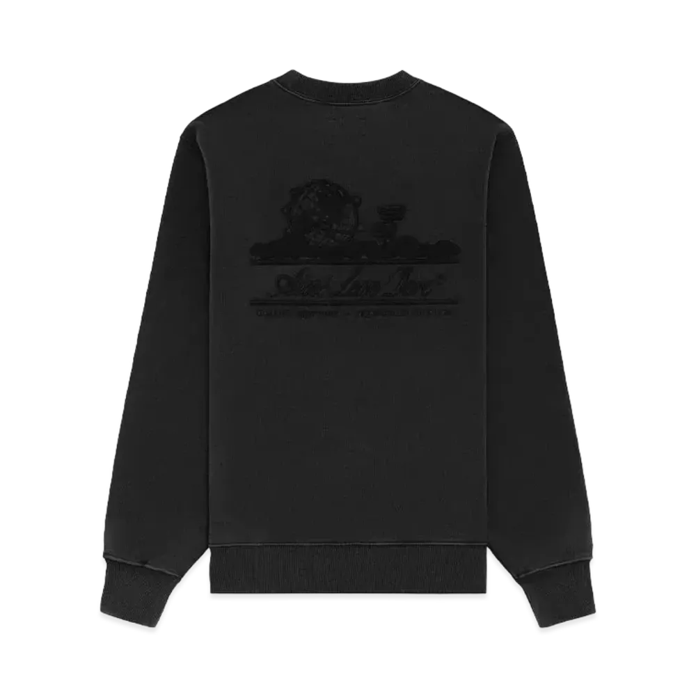 Aime Leon Dore Tonal Unisphere Crewneck Sweatshirt "Black"