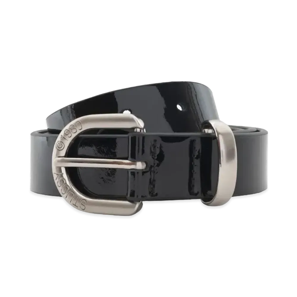 Stussy Patent Leather Belt "Black"